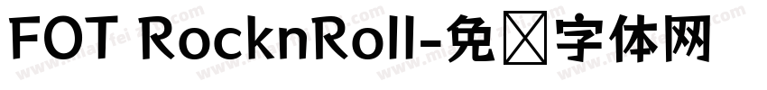 FOT RocknRoll字体转换